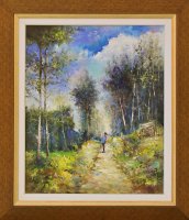 Almási László Sétáló 50x70